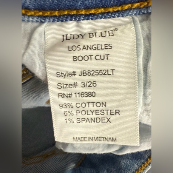 Judy Blue Light Wash Bootcut Jeans Women’s Size 3/26 Style JB82552LT Stretch - Picture 6 of 8